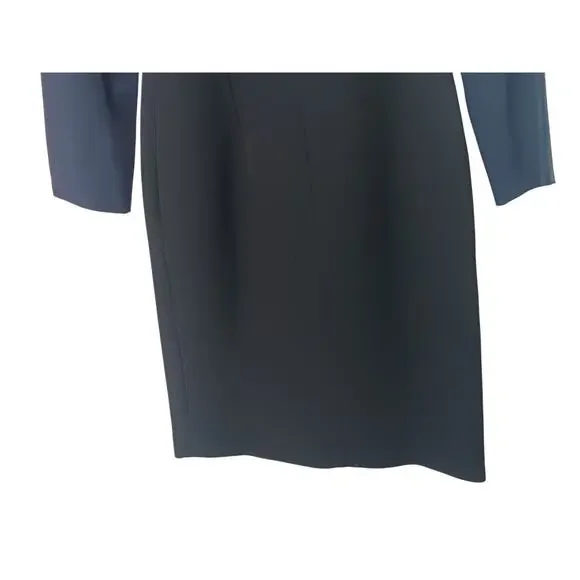 Fendi Navy Blue Long Sleeve Dress Size 38 ITMade in Italy Designer Sheath